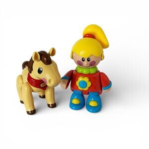 Tolo Vintage Girl & Horse Figure Set Of 2 Preschool Toddler Toys